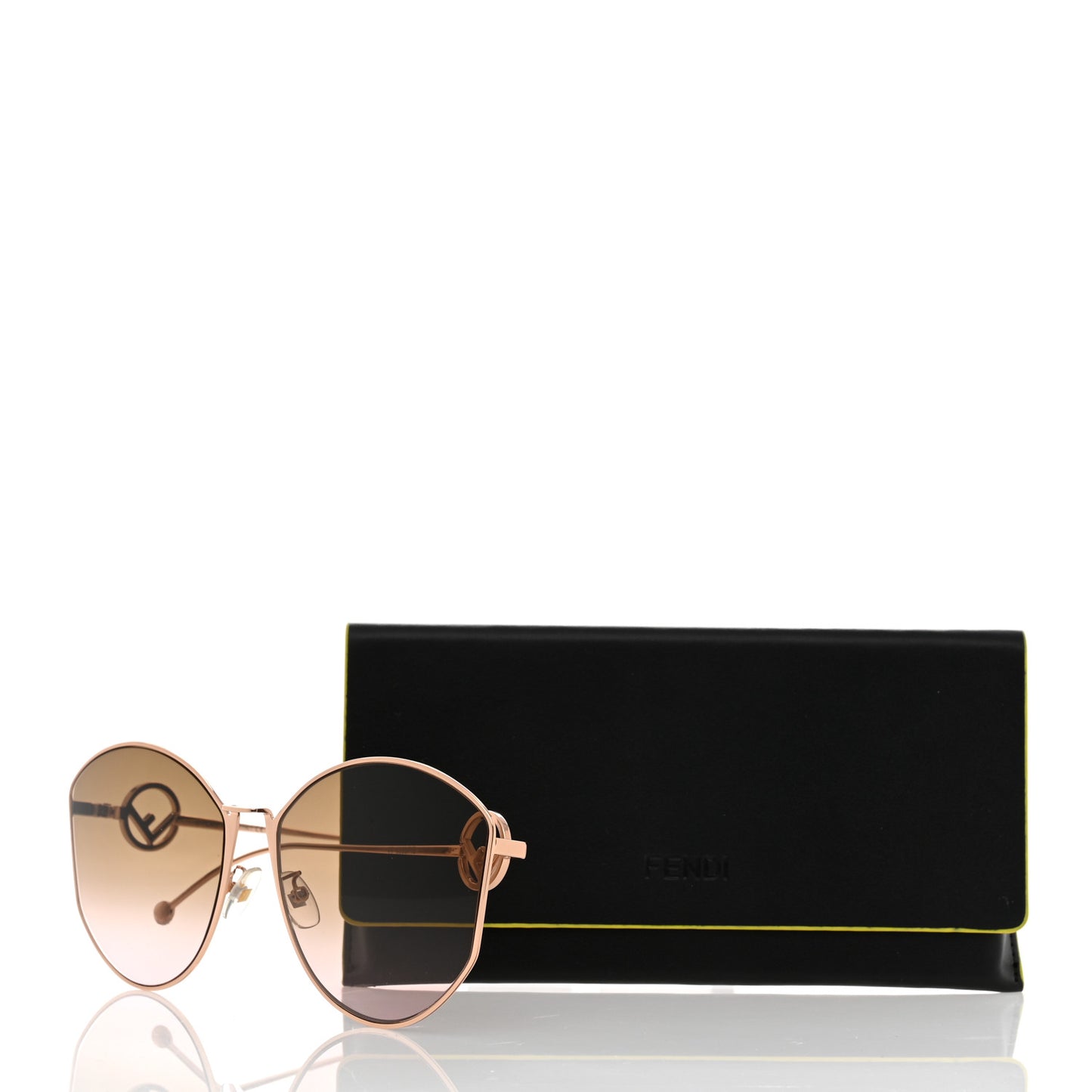 Metal F is Fendi Sunglasses FF 0335/F/S Gold