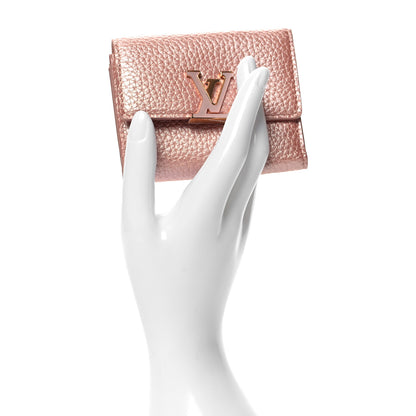 Louis Vuitton Taurillon Capucines XS Wallet Rose 2 of 7