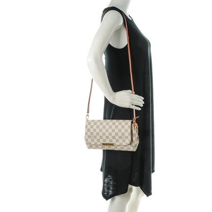 Louis Vuitton Damier Azur Favorite MM 2 of 8