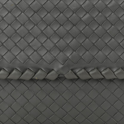 Bottega Veneta Nappa Intrecciato Medium Olimpia Bag Steel 8 of 12