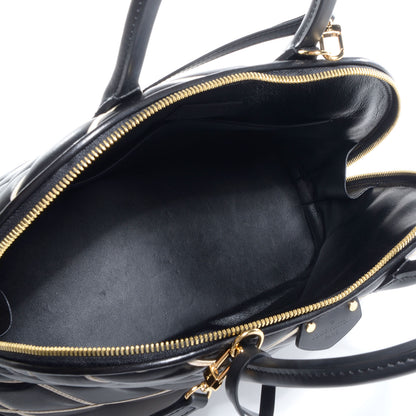Louis Vuitton Lambskin Malletage Alma PM Black 5 of 7
