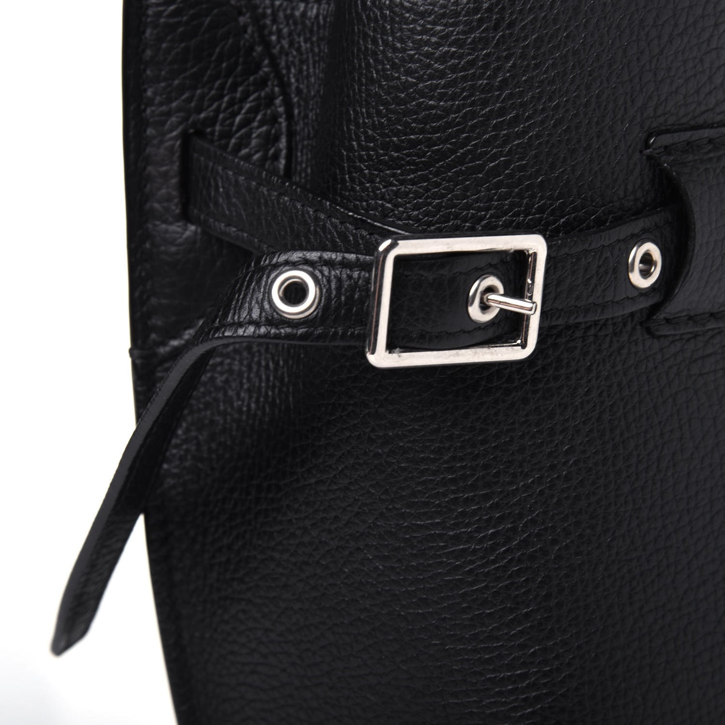 Supple Grained Calfskin Nano Big Bag Bucket Black