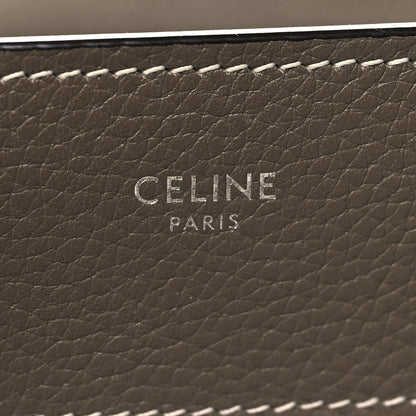 Celine Drummed Calfskin Micro Luggage Souris 6 of 11