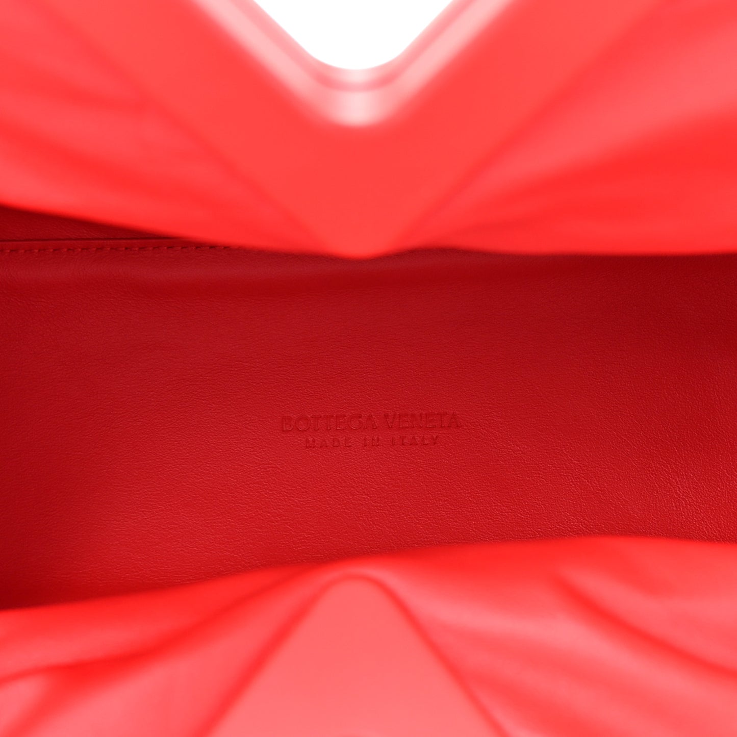 Textured Fabric Medium The Point Triangle Bag Red