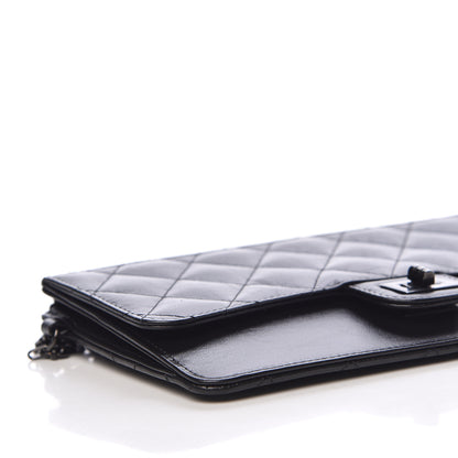 Chanel Aged Calfskin Quilted 2.55 Reissue Pouch With Chain Handle So Black 8 of 11