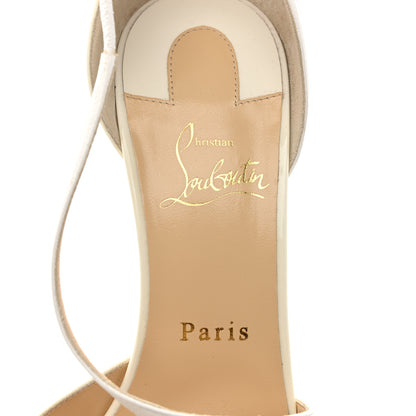 Christian Louboutin Patent Kid Round And Square 100 Pump 39 White 8 of 9