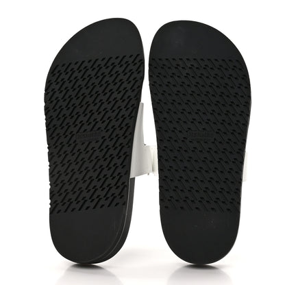 Hermes Calfskin Womens Chypre Sandals 39 White 5 of 9