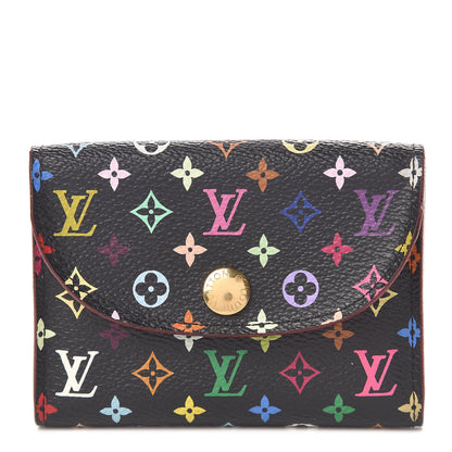 Louis Vuitton Monogram Multicolor Business Card Holder Black Grenade 1 of 7
