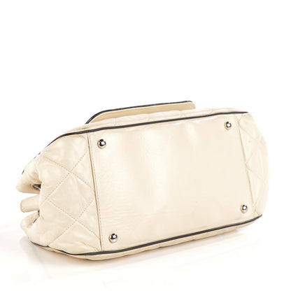Chanel Lambskin Quilted East West Accordion White 4 of 8