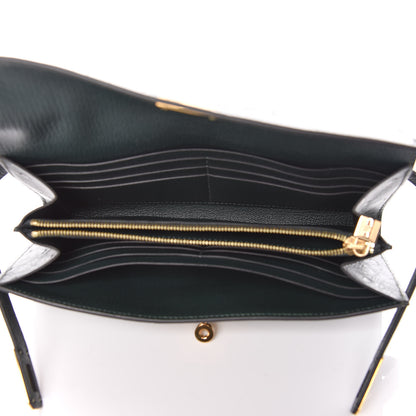 Hermes Ostrich Kelly Longue Wallet Vert Titien 5 of 8