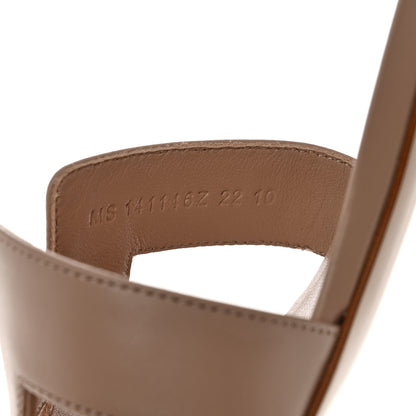 Hermes Calfskin Oasis Sandals 39 Beige Nude 6 of 9