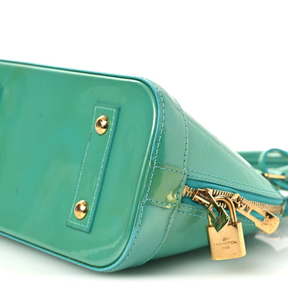 Louis Vuitton Vernis Alma BB Blue Lagon 9 of 16
