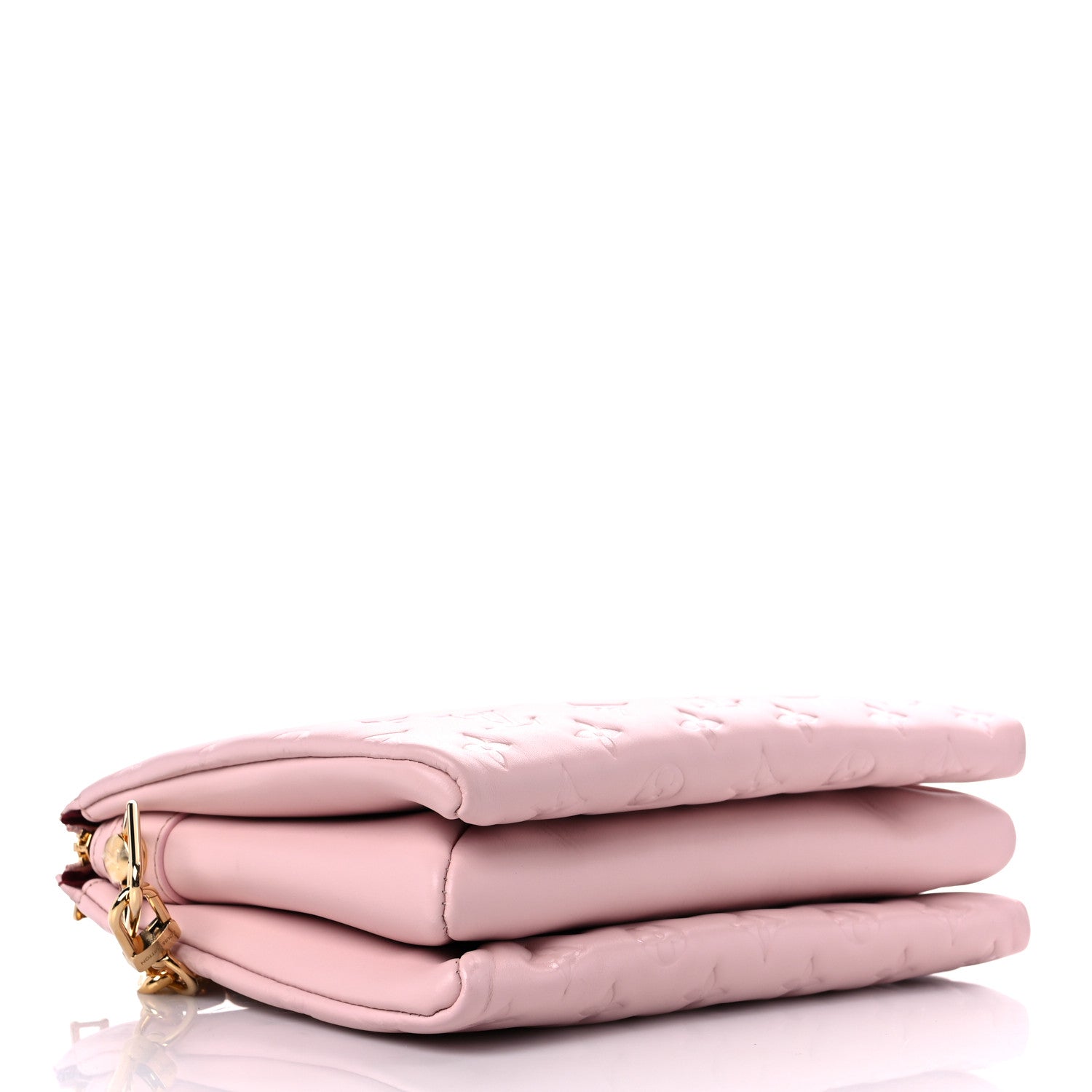 Louis Vuitton Lambskin Embossed Monogram Coussin PM Rose 9 of 12