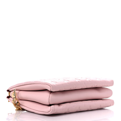 Louis Vuitton Lambskin Embossed Monogram Coussin PM Rose 9 of 12
