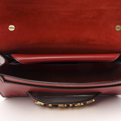Christian Dior Smooth Calfskin Studded Dio(r)evolution Flap Bag Red 7 of 10