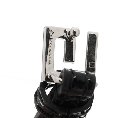 Gucci Patent Crystal G Buckle Choker Black 4 of 6