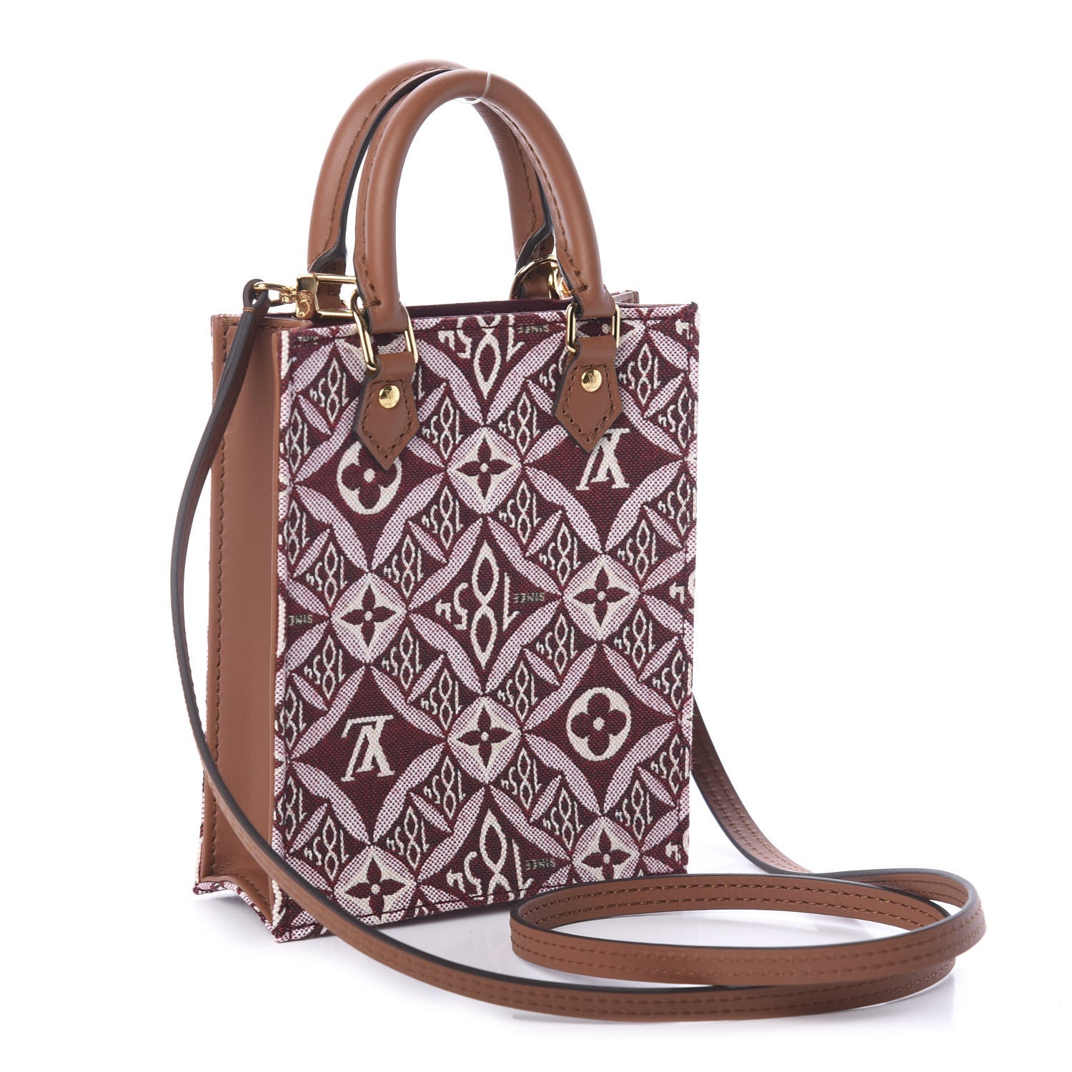 Louis Vuitton Jacquard Since 1854 Petit Sac Plat Bordeaux 4 of 10