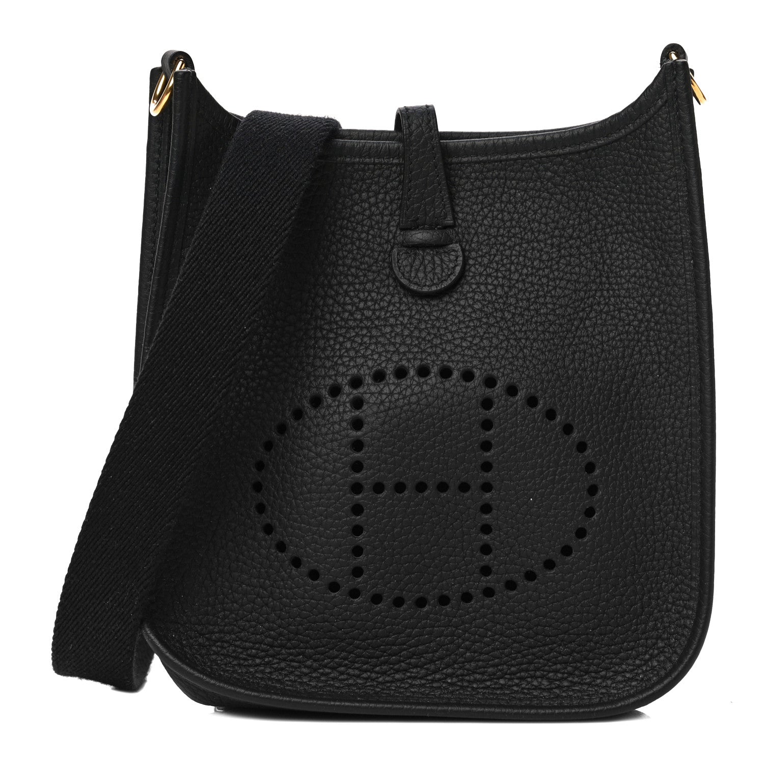 Hermes Taurillon Clemence Evelyne TPM Black 1 of 9