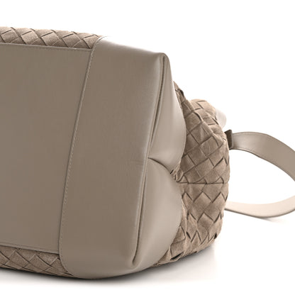 Bottega Veneta Suede Calfskin Intrecciato Andiamo Voyager Limestone 10 of 10