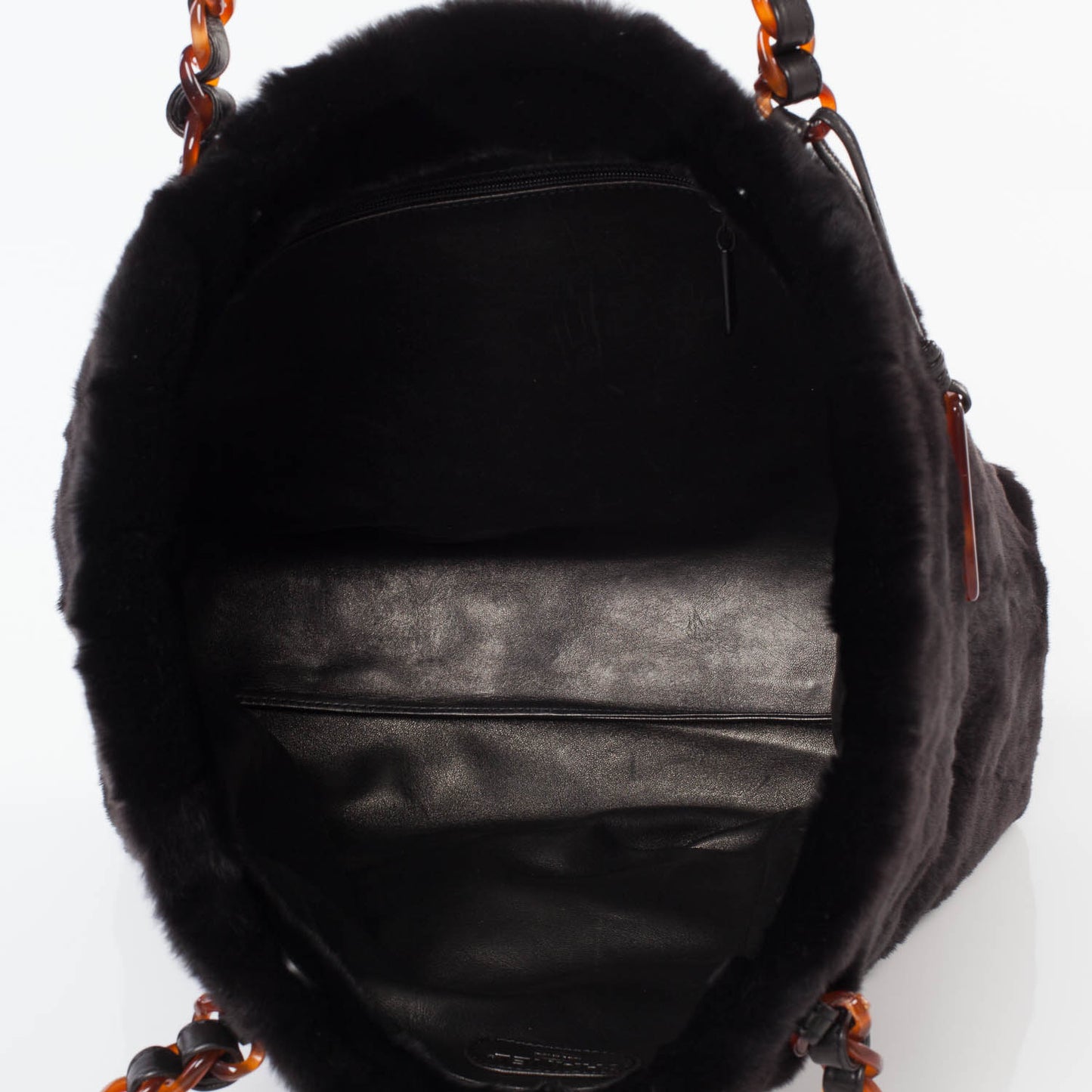 Orylag Rabbit Fur Tote Black