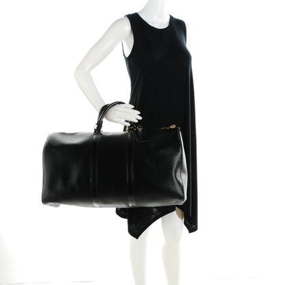 Louis Vuitton Epi Keepall 50 Black 2 of 9