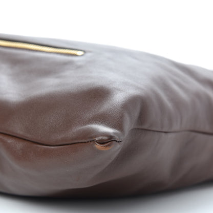 Burberry Soft Calfskin House Check Big Crush Tote Brown Ochre 10 of 12
