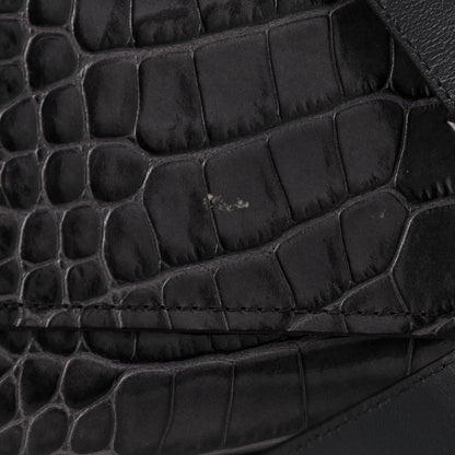 Givenchy Calfskin Crocodile Embossed Small Mystic Shoulder Bag Storm Grey 10 of 13