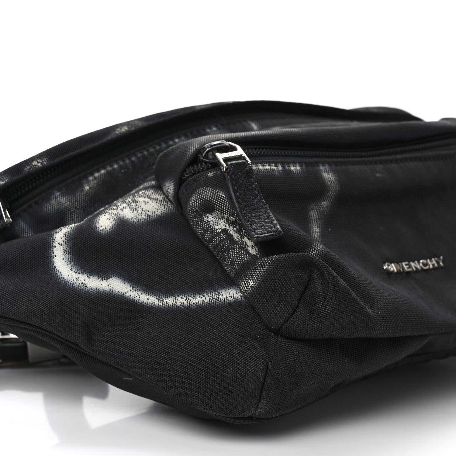 Givenchy X CHITO Nylon Graffiti Effect Essential U 4G Belt Bag Black 7 of 11