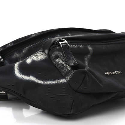 Givenchy X CHITO Nylon Graffiti Effect Essential U 4G Belt Bag Black 7 of 11