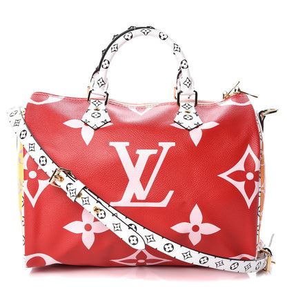 Louis Vuitton Monogram Giant Speedy Bandouliere 30 Rouge 1 of 9
