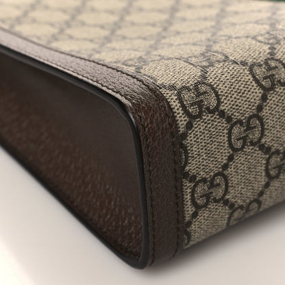 Gucci GG Supreme Monogram Web Ophidia Pouch Brown 7 of 9