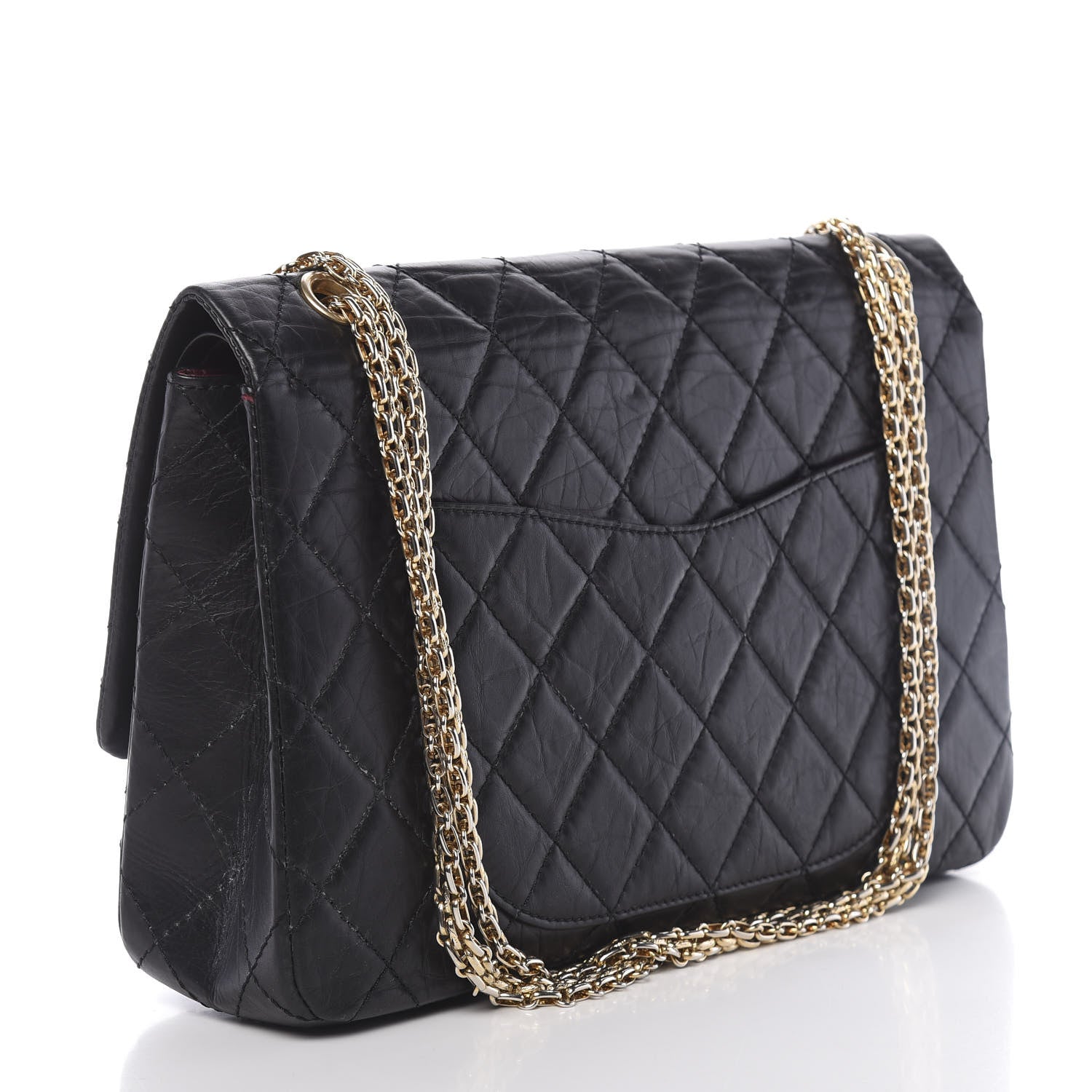 Chanel Aged Calfskin Quilted 2.55 Reissue 227 Flap Black 3 of 13