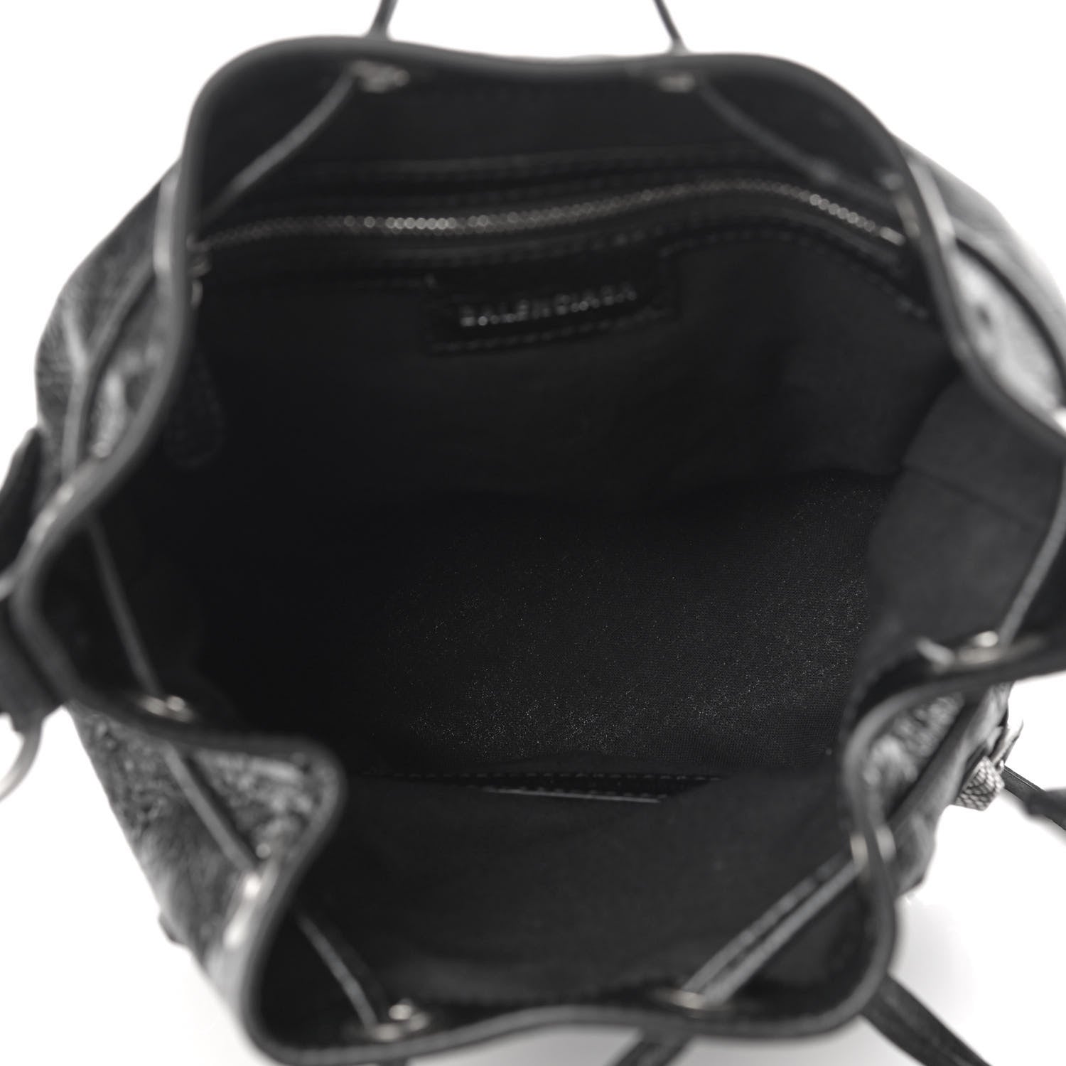Balenciaga Agneau Arena Le Cagole Bucket Bag XS Black 5 of 10