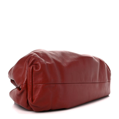 Bottega Veneta Smooth Butter Calf The Pouch Oversized Clutch Rust 4 of 11