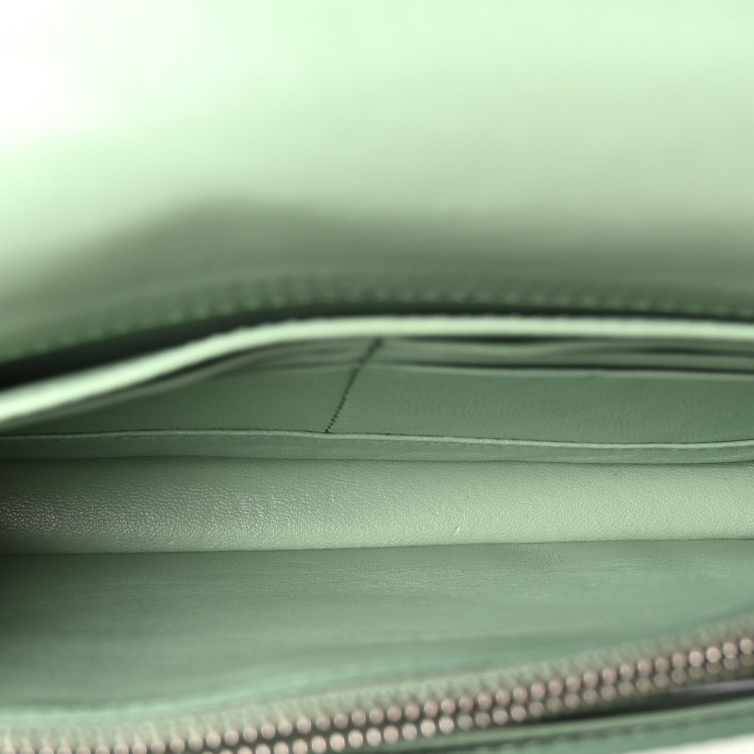 Prada Saffiano Lux Metal Flap Wallet Acquamarina 5 of 10