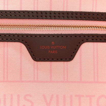 Louis Vuitton Damier Ebene Neo Neverfull MM Rose Ballerine 6 of 9