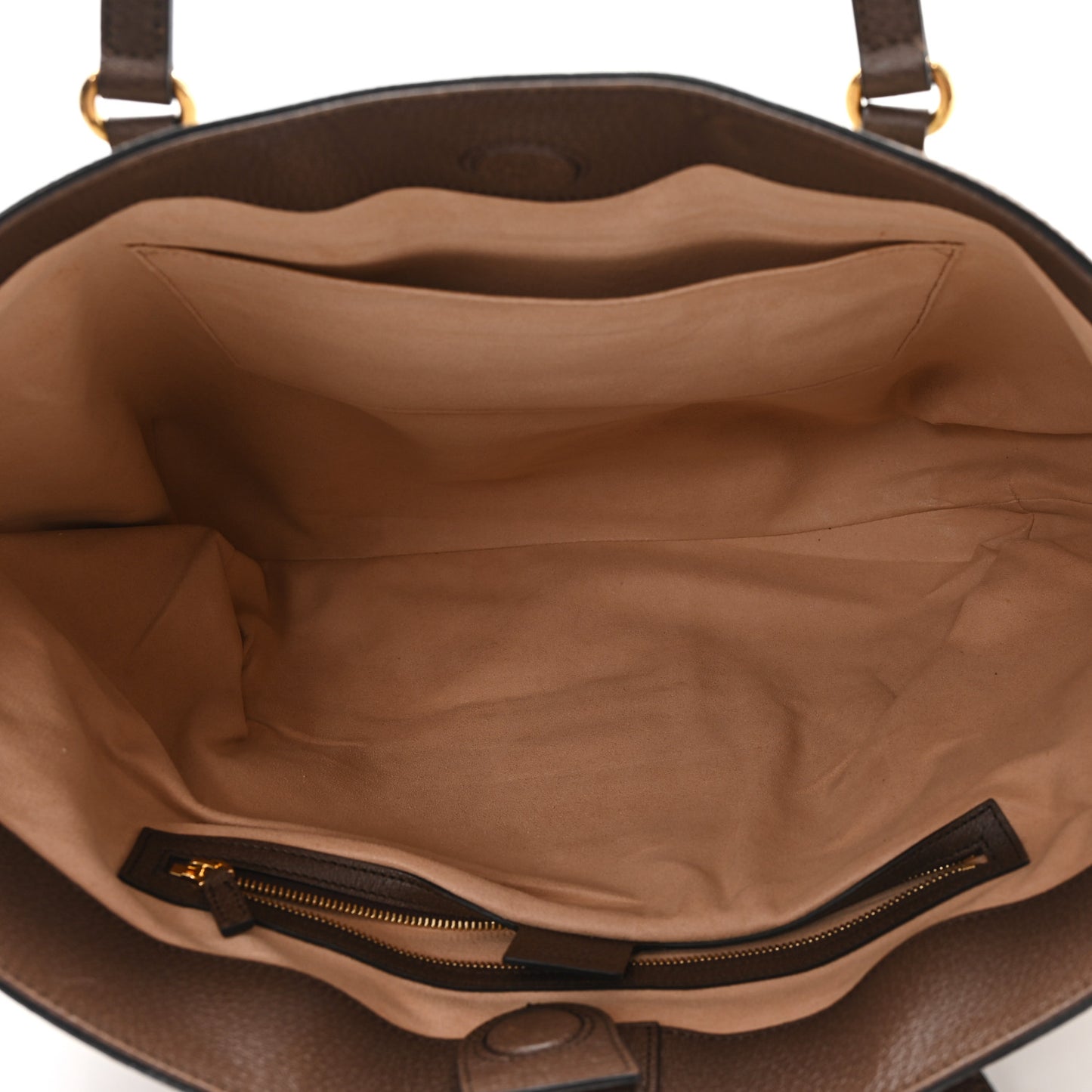 GG Supreme Monogram Medium Ophidia Shopping Tote Brown