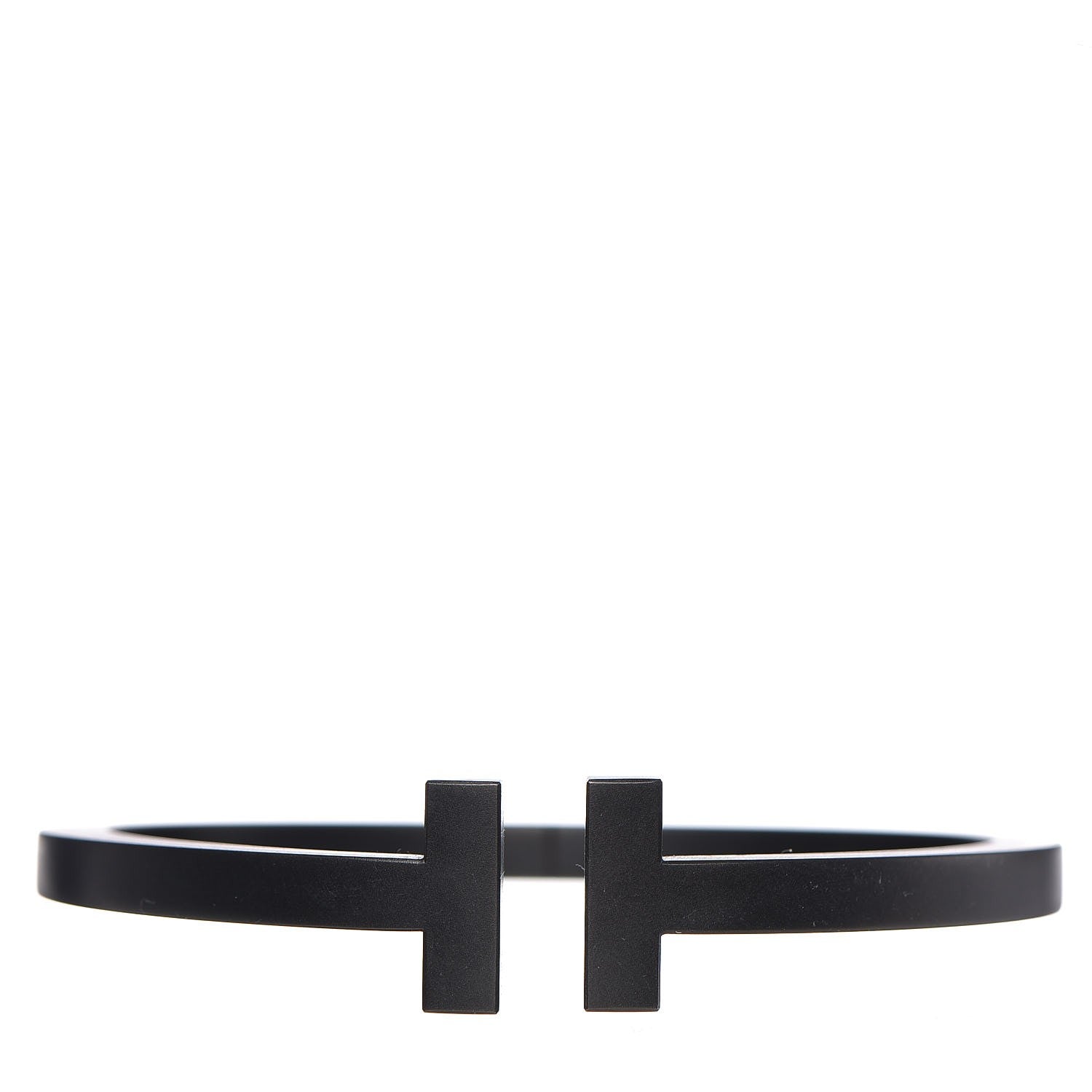 Tiffany Black-Coated Stainless Steel T Square Bracelet 1 of 3