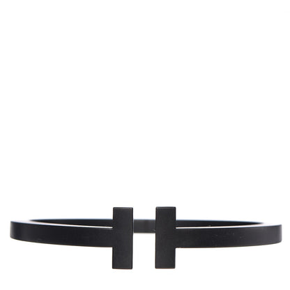 Tiffany Black-Coated Stainless Steel T Square Bracelet 1 of 3