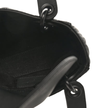 Christian Dior Ultra Matte Calfskin Cannage Mini Lady Dior Black 5 of 9