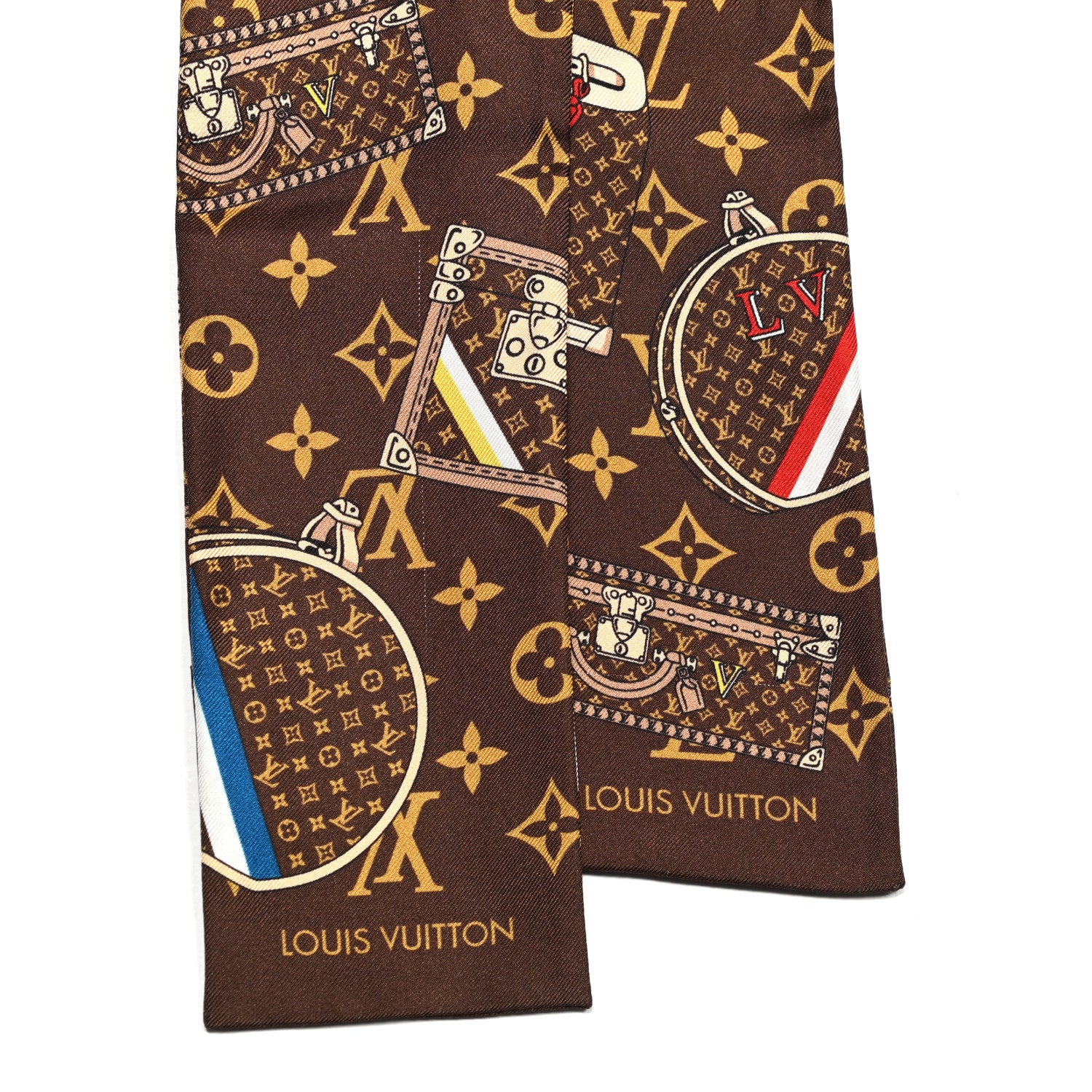 Louis Vuitton Silk Monogram Trunks Bandeau 2 of 5