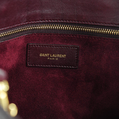Saint Laurent Calfskin Small Sac De Jour Bordeaux 6 of 7