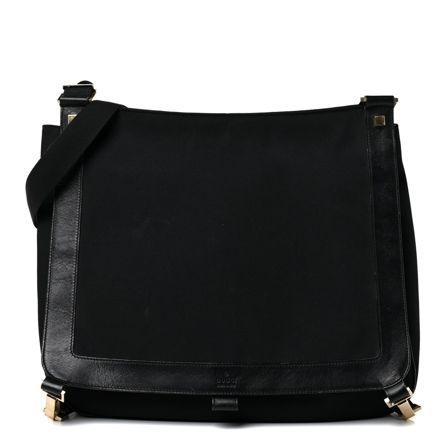 Canvas Messenger Bag Black