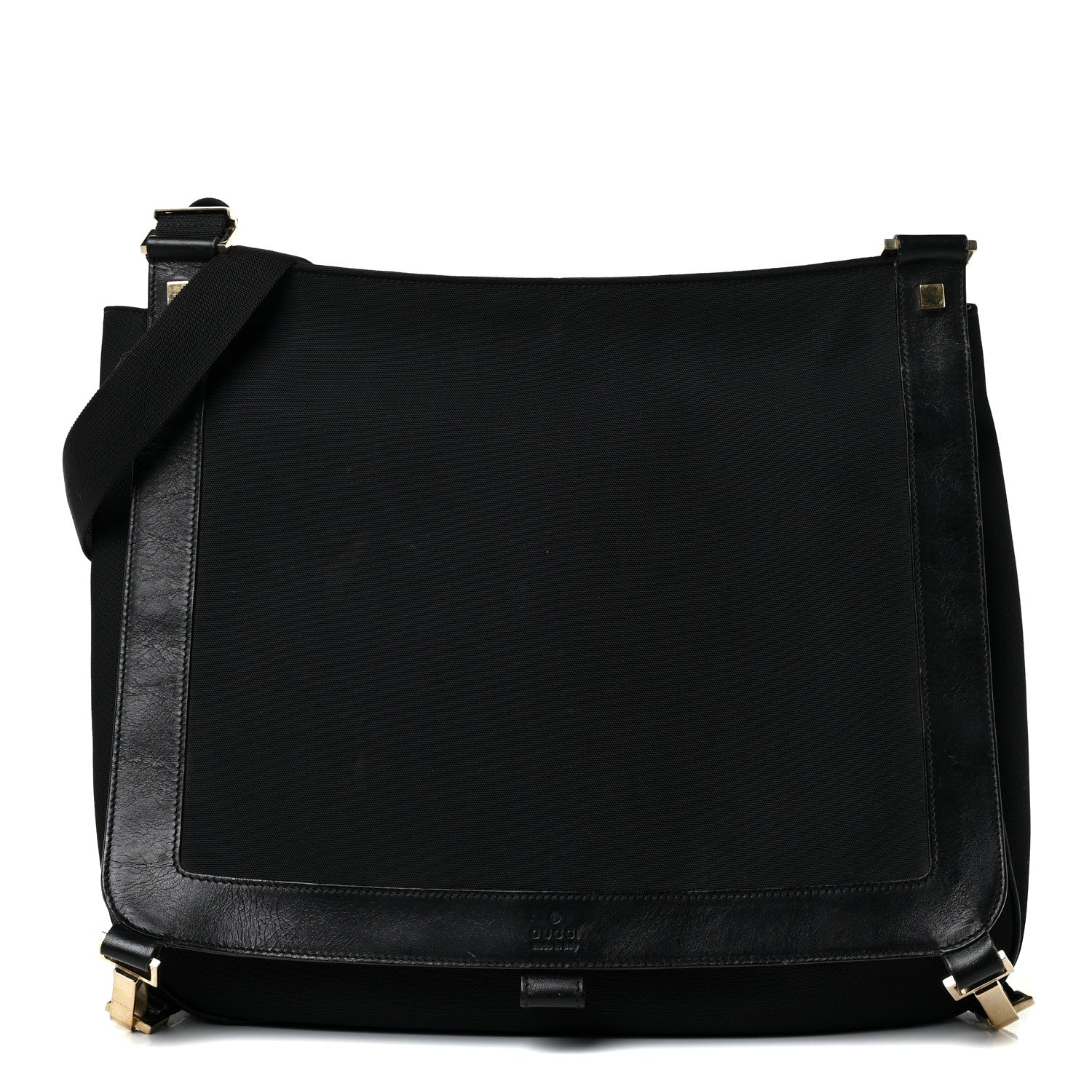 Gucci Canvas Messenger Bag Black 1 of 28