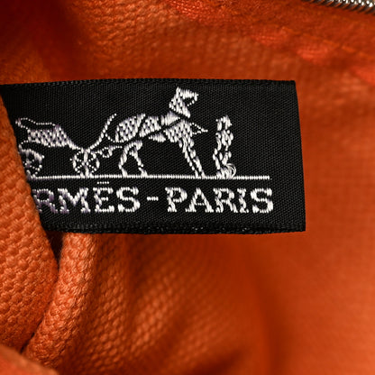 Hermes Canvas Bora Bora Tote PM Orange 8 of 9