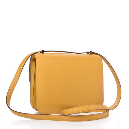 Hermes Epsom Constance 18 Jaune Ambre 3 of 11