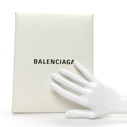 Balenciaga Squared Calfskin Logo Shopping Envelope Clutch White 2 of 11