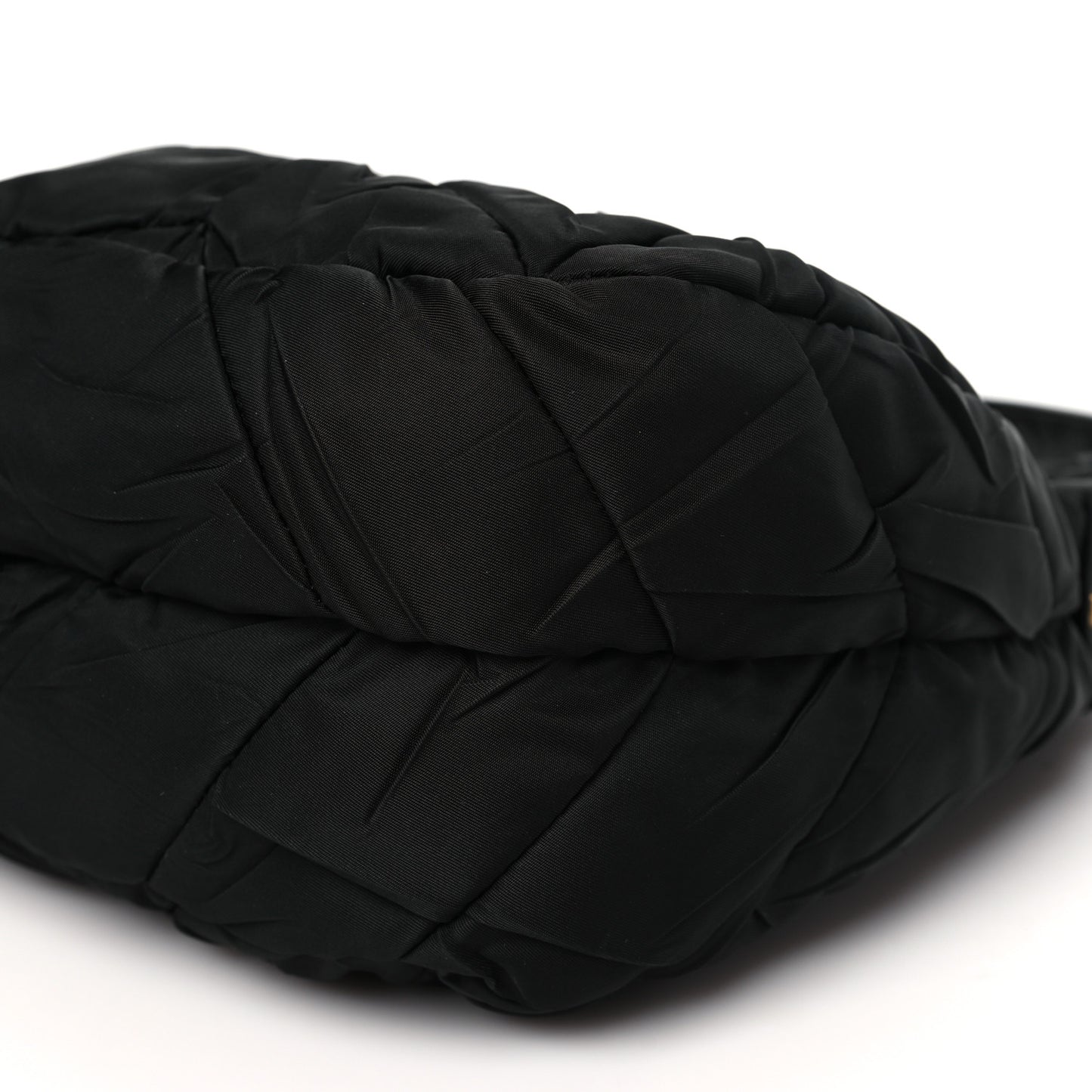 Tessuto Nylon Quilted Hobo Black