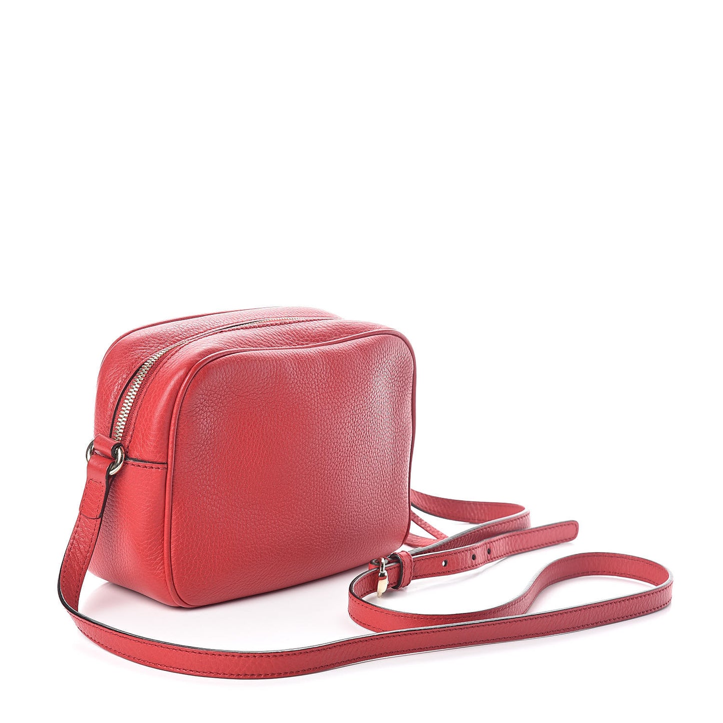 Pebbled Calfskin Small Soho Disco Bag Tabasco Red
