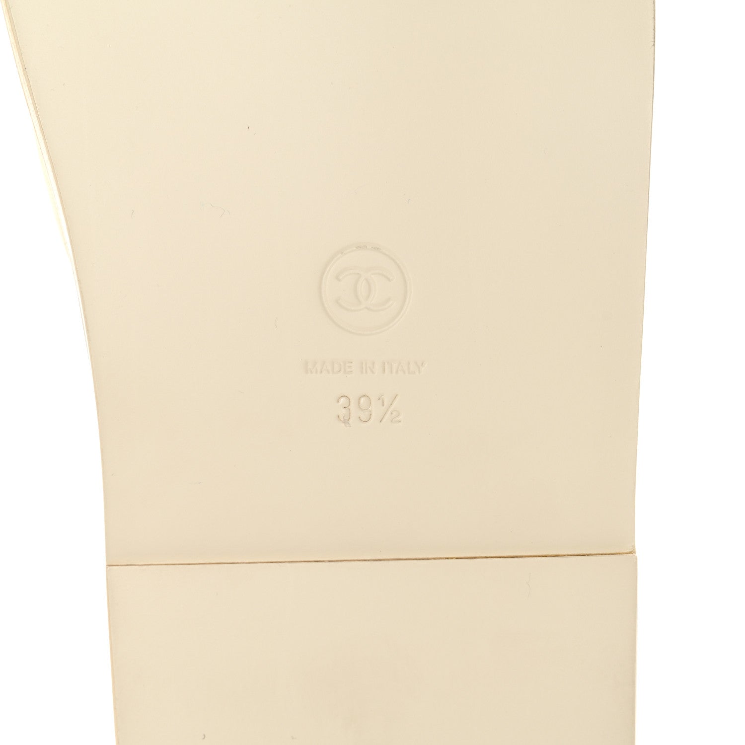 Chanel Lambskin Cha-Nel Mule Sandals 39.5 Ivory Multicolor 7 of 11